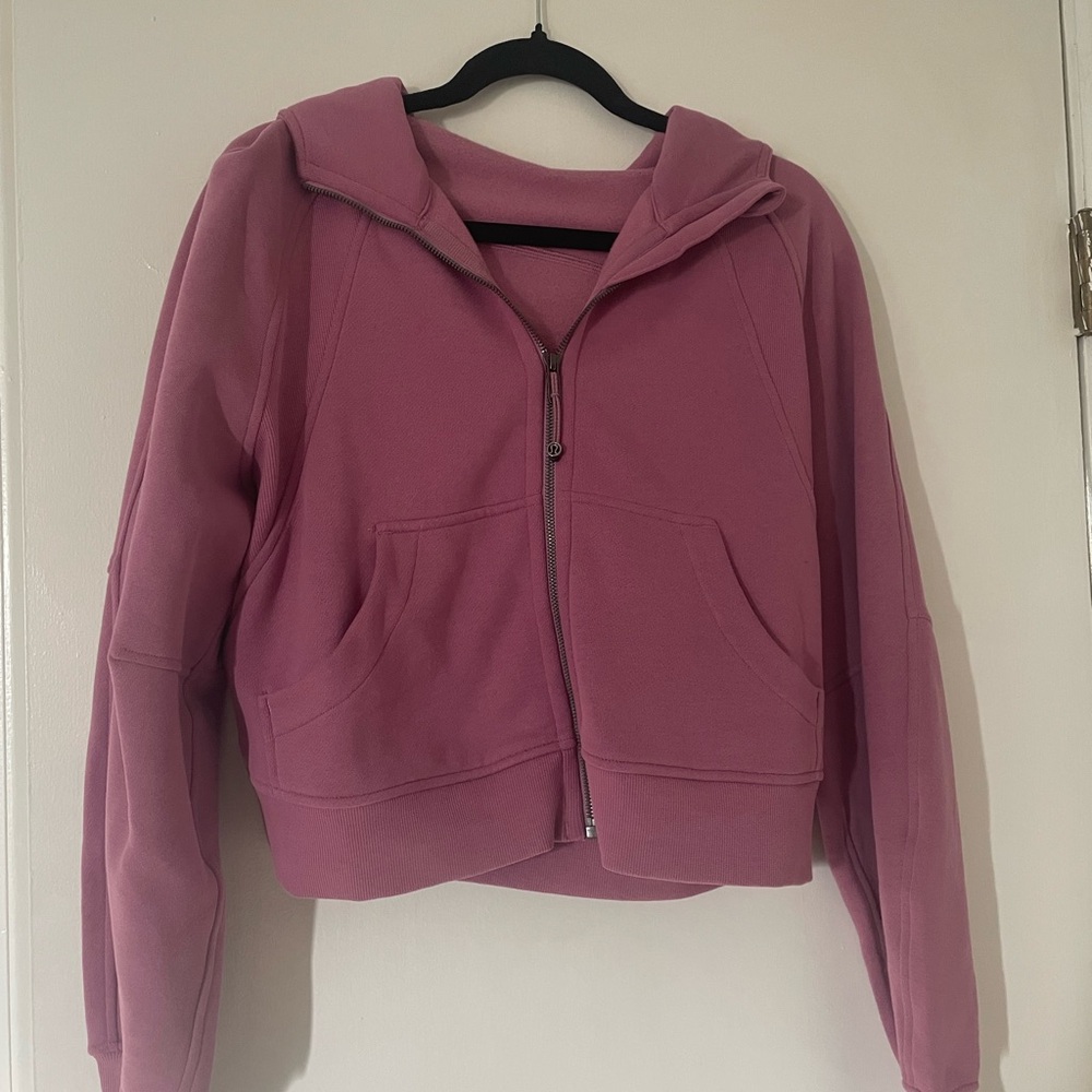 Lululemon Scuba Oversized Full Zip Hoodie Velvet Dust size xs/s